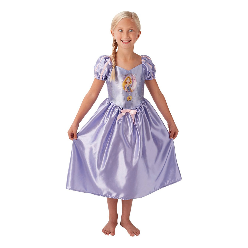 Disney Rapunzel Barn Maskeraddräkt | Partykungen Trassel™ Rapunzel™ barndräkt med tiara, köp Maskeradkläder