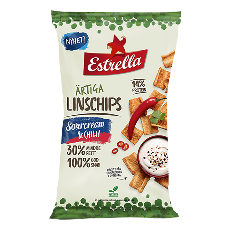 Estrella Linschips Sourcream & Chili Partykungen