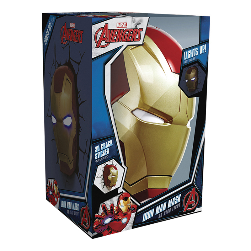 Iron Man 3 3D Vegglampe Partyking.no Iron Man Vegglampe Partyking.no