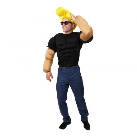 Johnny Bravo Karnevalskostyme | Partyking Muskelskjorte Kostymer for voksne | Festmagasinet Standard