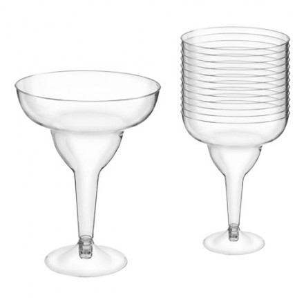 Margaritaglas i Plast Partykungen.se 20 rosa vinglas i plast till picknicken Festdukning, köp